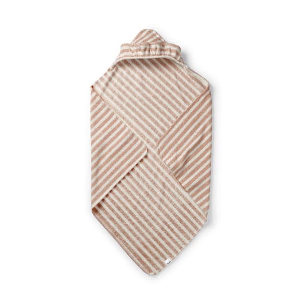 Elodie Details Hooded Towel in Candy Stripes, soft and playful design for babies.
