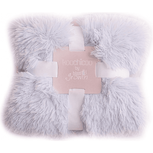 Bizzi Growin Koochicoo Fluffy Baby Blanket in soft plush material.
