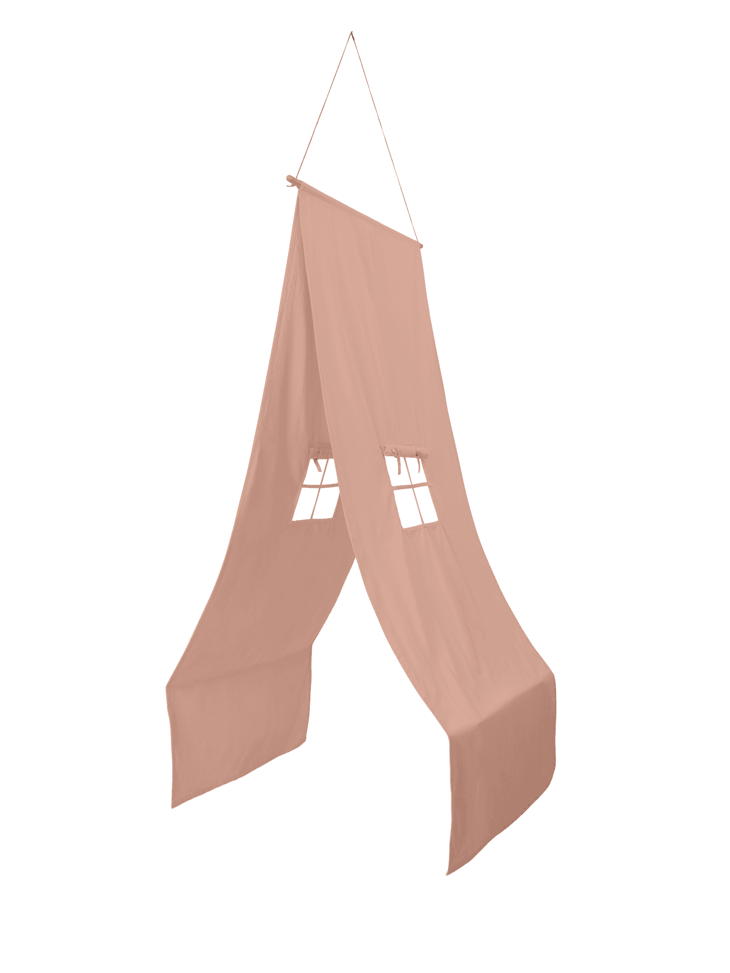 Settle Bed Canopy in soft rose color by ferm LIVING.