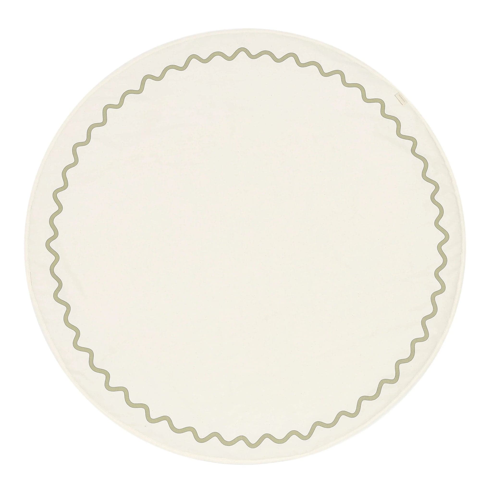 Organic Cotton Play Mat Vibes by Nobodinoz in a stylish nursery setting.