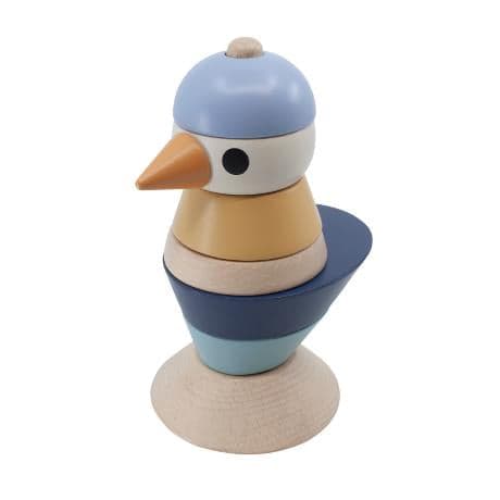 Sebra Stacking Bird wooden toy for children