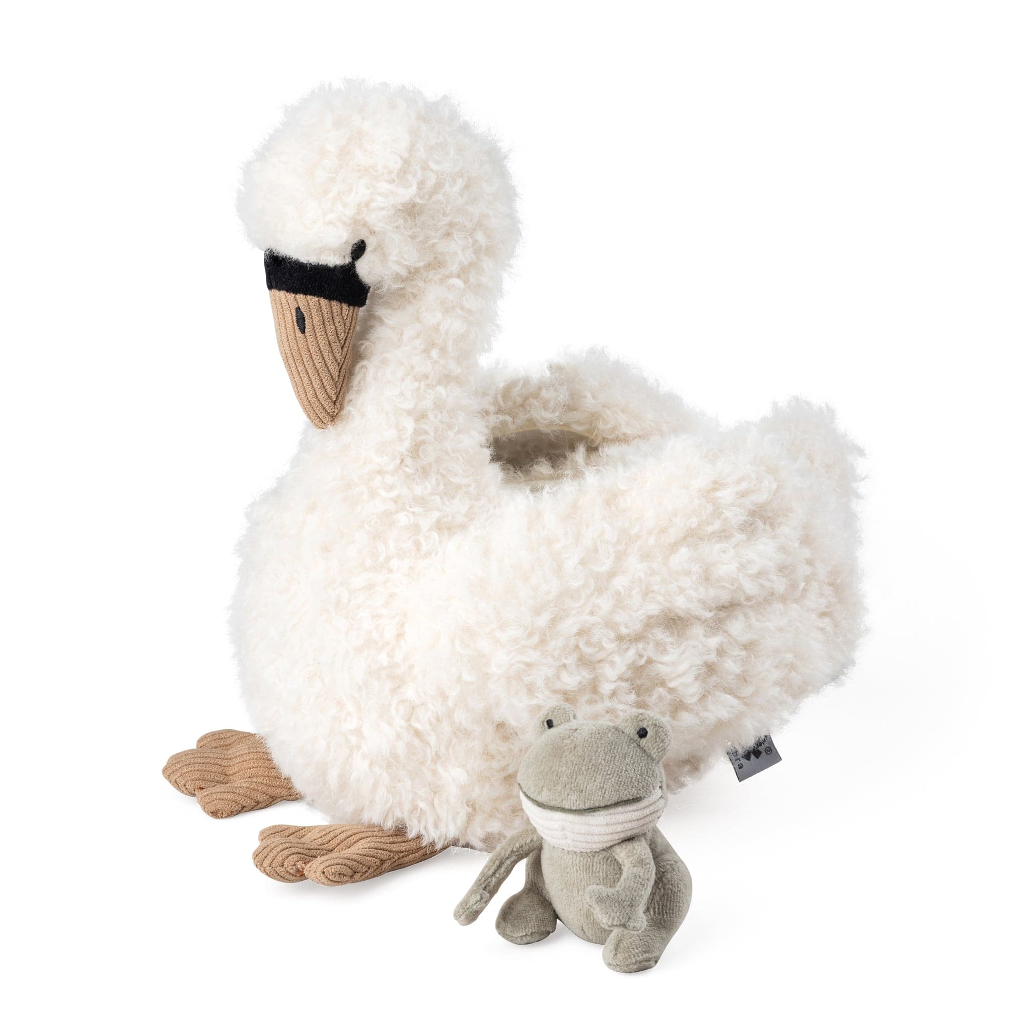 Sebra Activity Soft Toy in creamy white, soft and safe for babies.