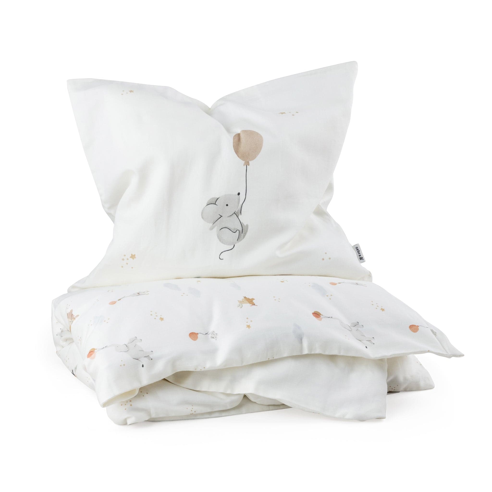 Sebra Baby Bed Linen featuring unisex animal motifs.