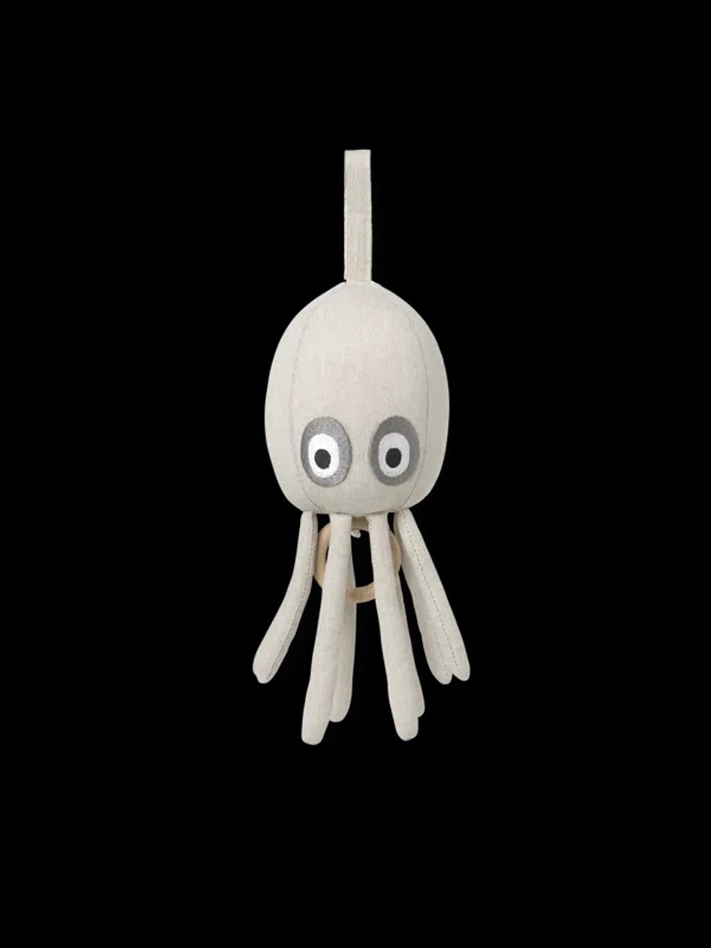 FERM LIVING Octopus Music Mobile in neutral tones for nursery decor.