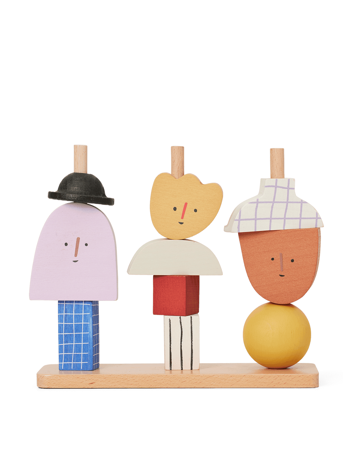 Character Stacking Blocks by ferm LIVING, stylish and educational play blocks.