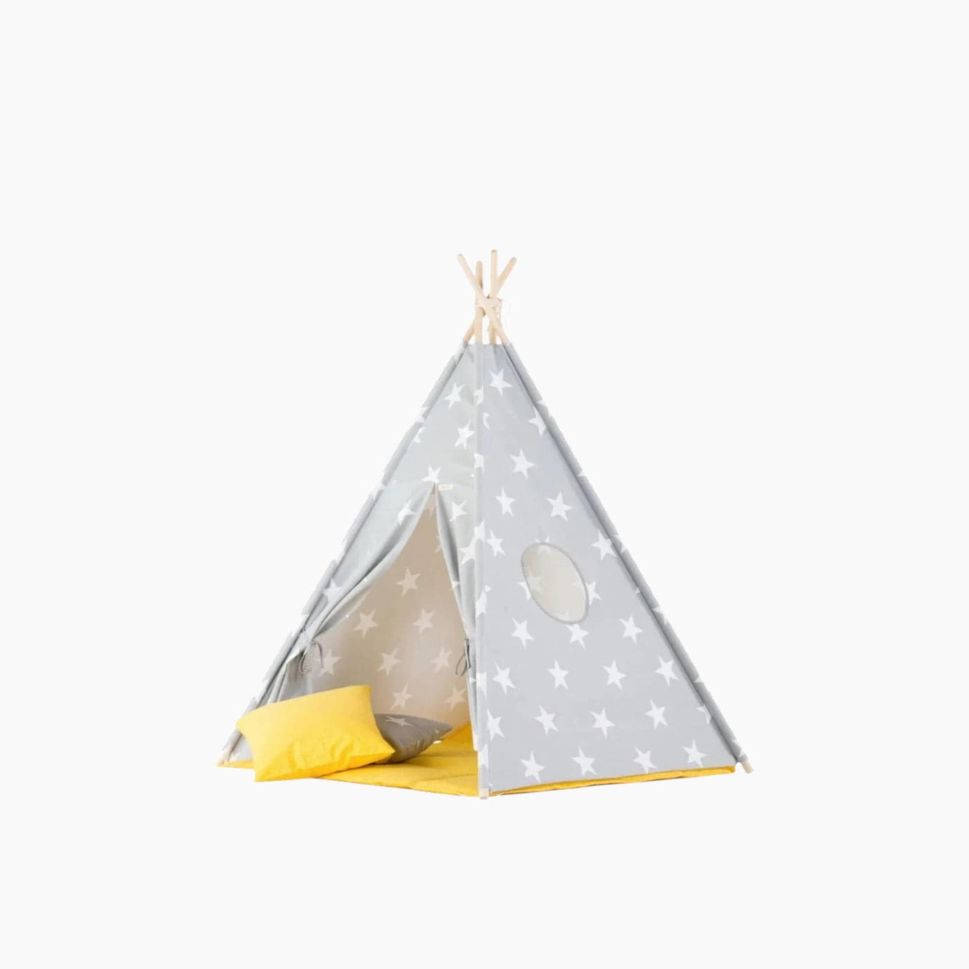 Wigiwama Teepee Play Tent by Peekaboo in a cozy playroom.