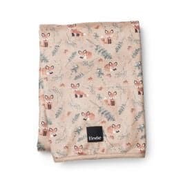 Elodie Details Baby Pearl Velvet Blanket in Nordic Woodland design.