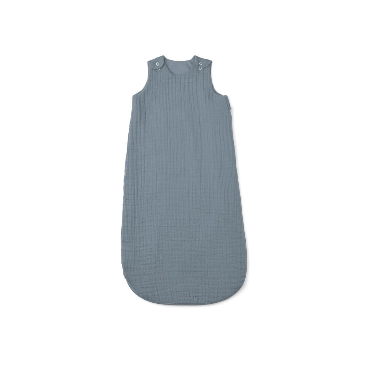 Liewood Flora Sleeping Bag in sea blue, perfect for nursery comfort.