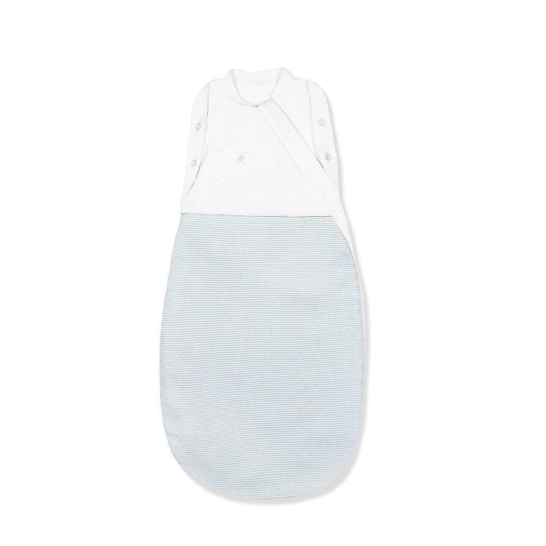MORI Swaddle Bag in Blue, made from organic cotton and bamboo.