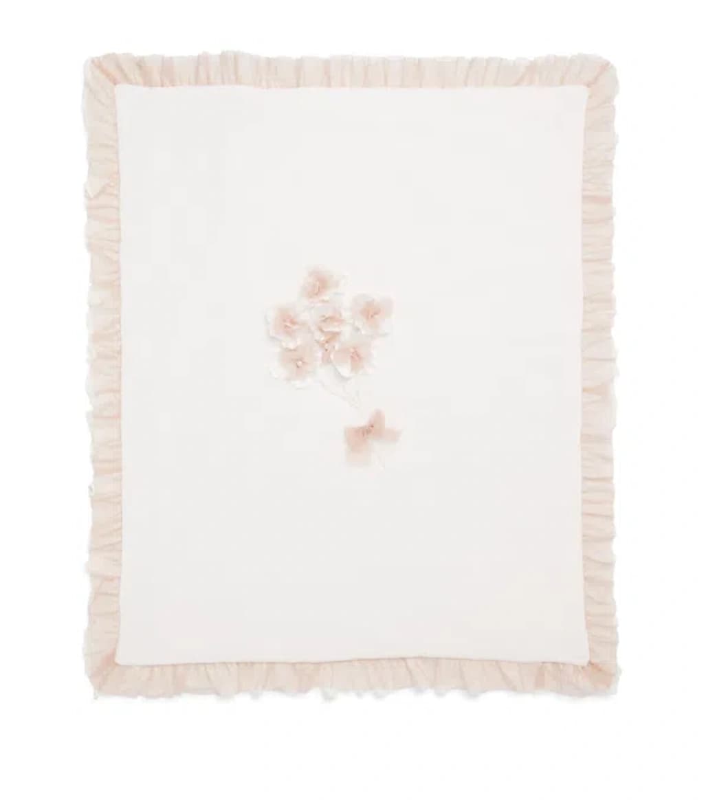 BIMBALÒ Cotton-blend Embellished Blanket in multiple colors.
