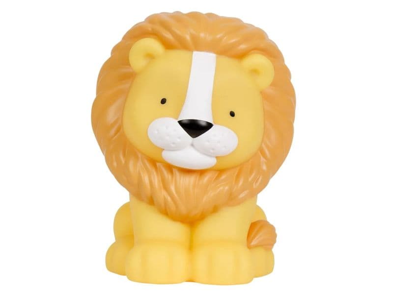 A Little Lovely Company Night Light LION in soft glow.