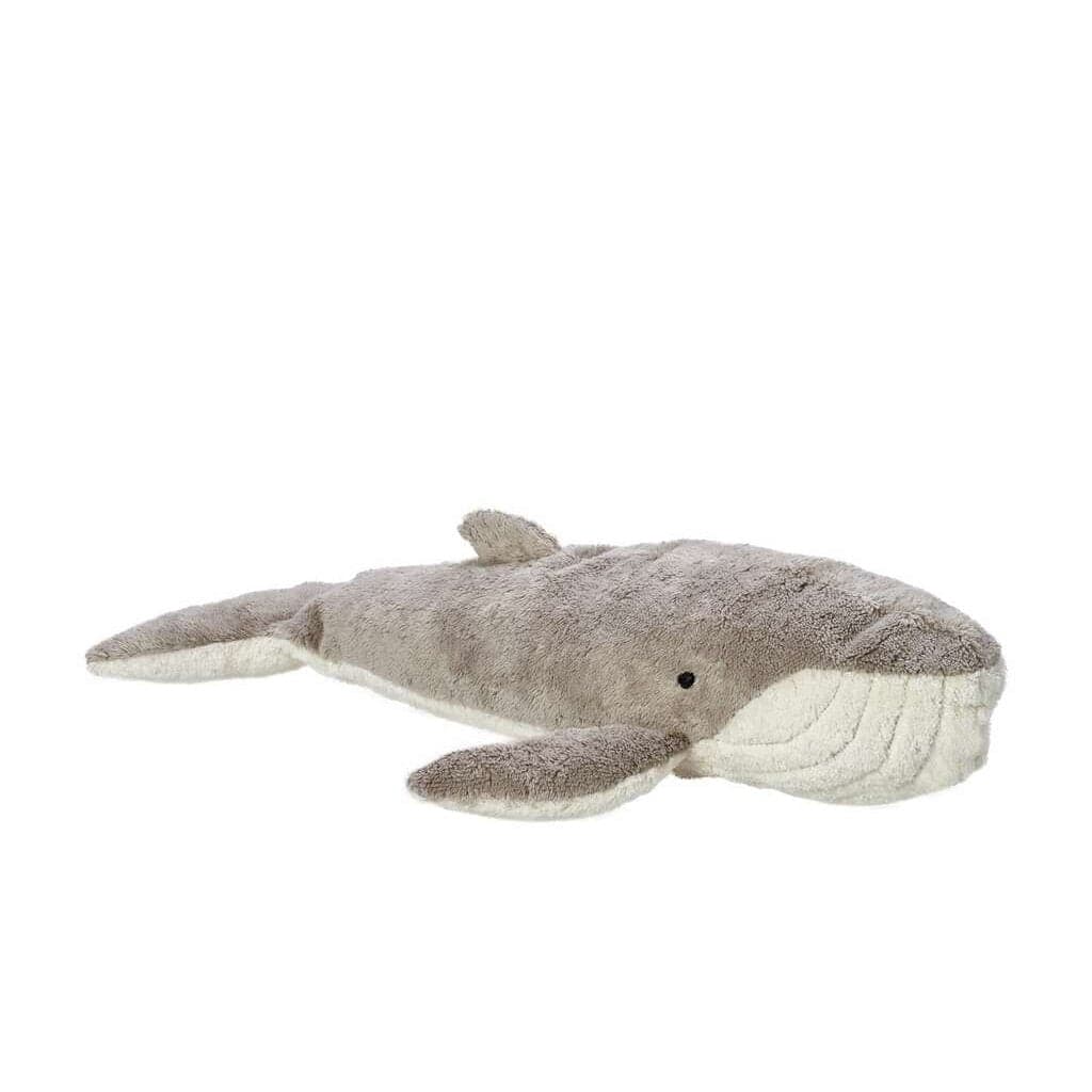 Large organic cotton cuddly animal whale from Senger.