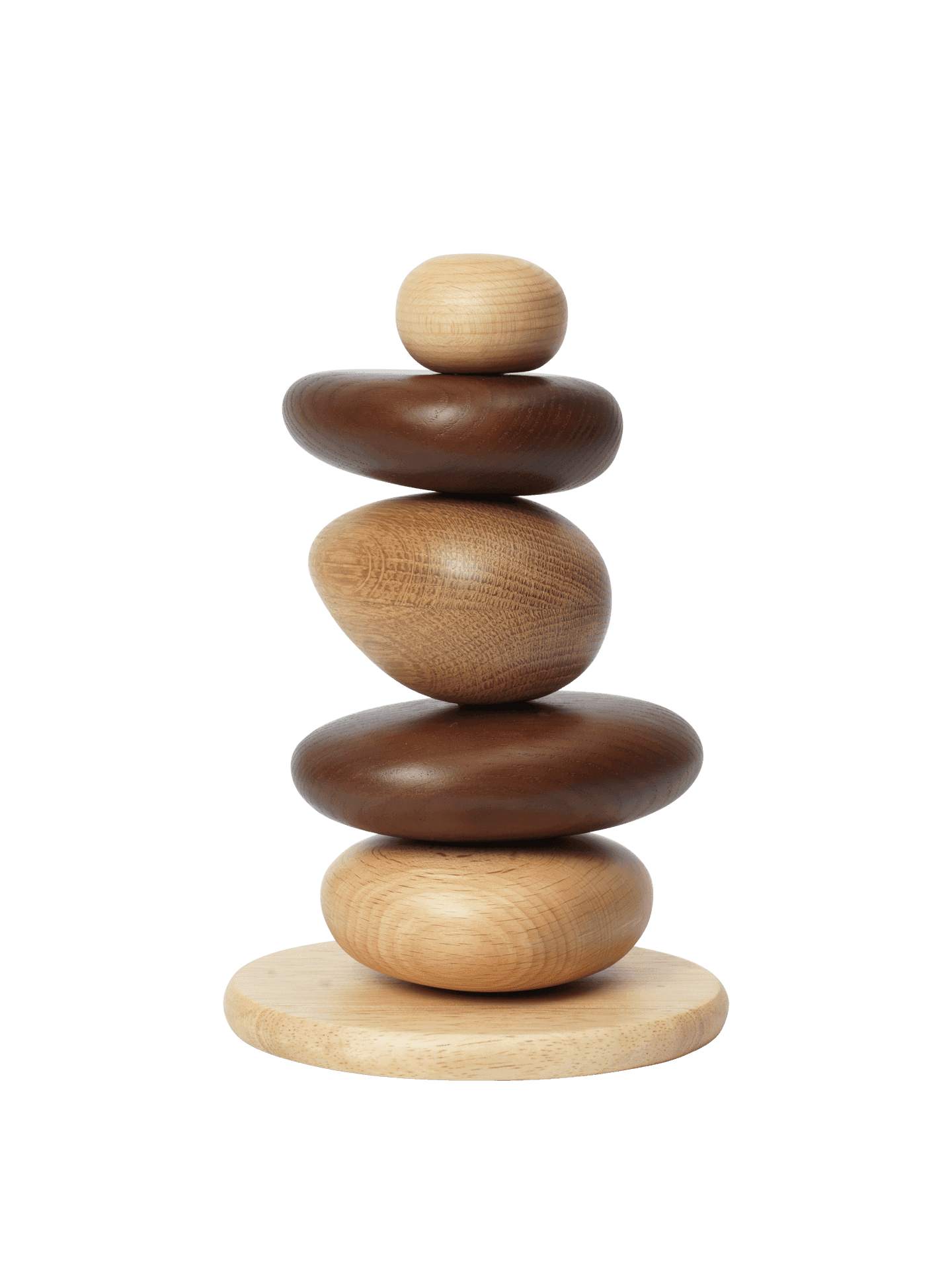 Pebble Stacking Blocks in various colors, designed for toddlers.