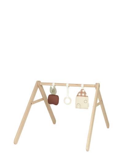 NOBODINOZ Kit Baby Gym with soft toys for infants.