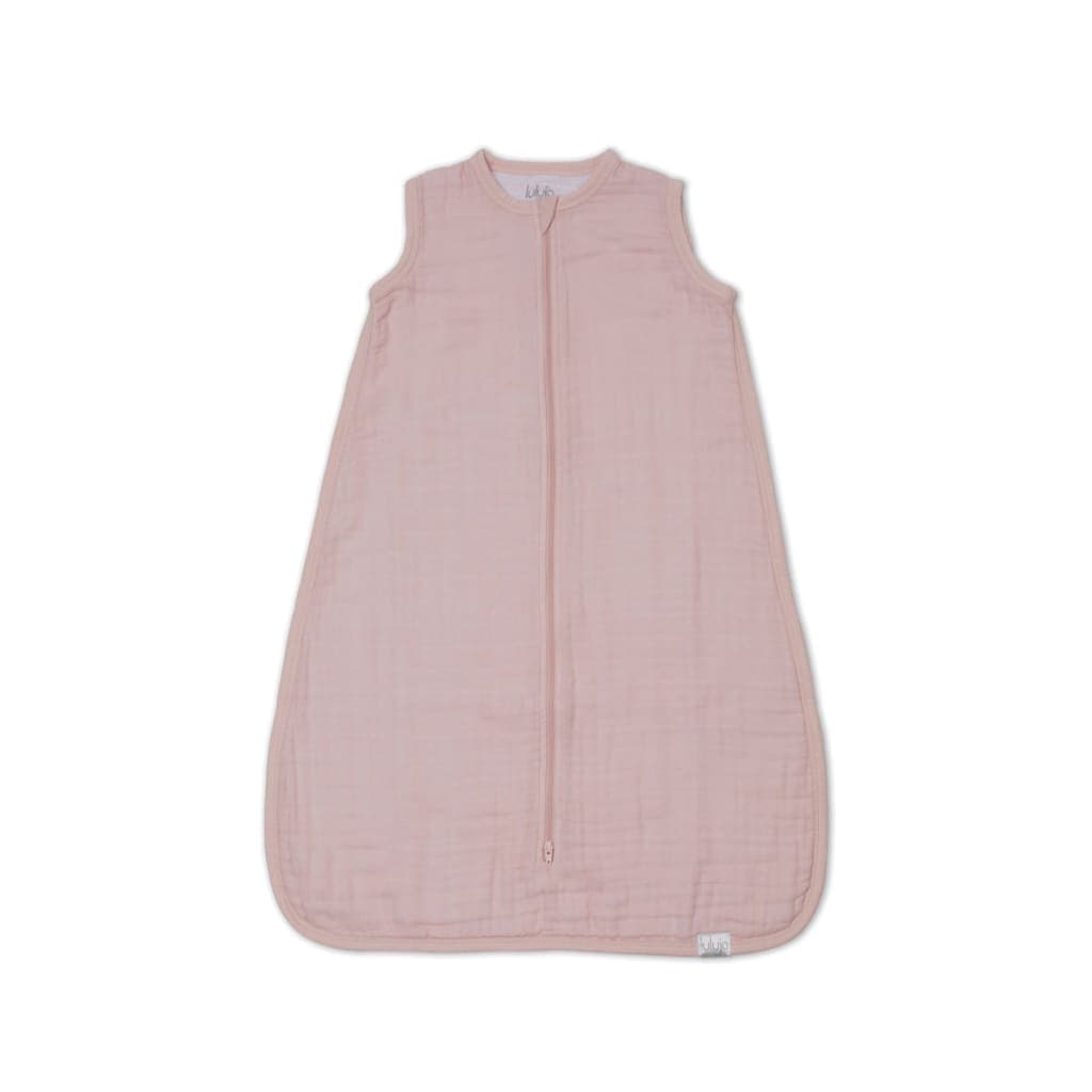 Ballet Slipper Muslin Sleep Sack by Lulujo, soft cotton baby wearable blanket.
