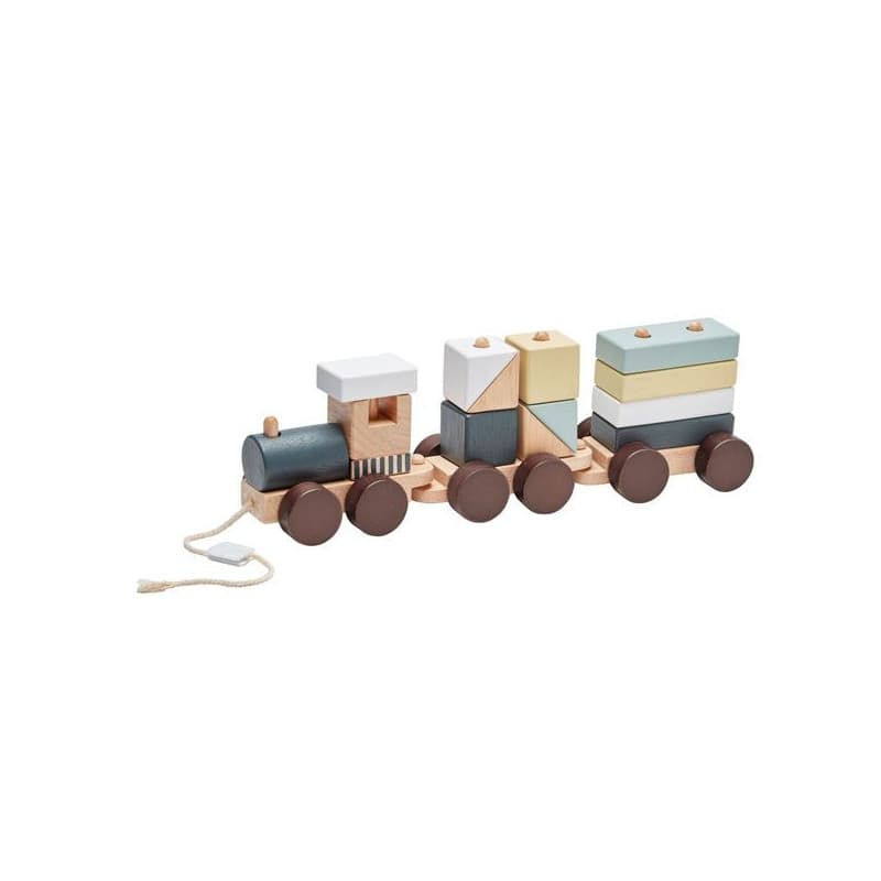 A wooden toy train by Neo Kids Concept designed for playful learning.