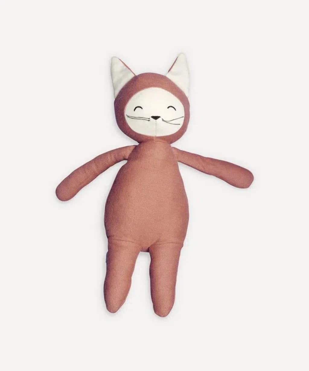 Organic Cotton Buddy Fox Toy by FABELAB, soft and safe for babies.