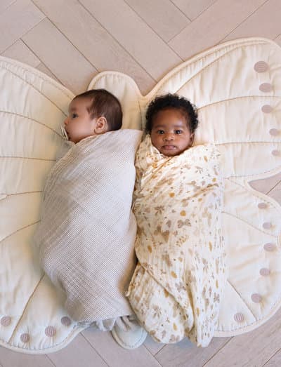Cam Cam Copenhagen Swaddle in soft muslin fabric.