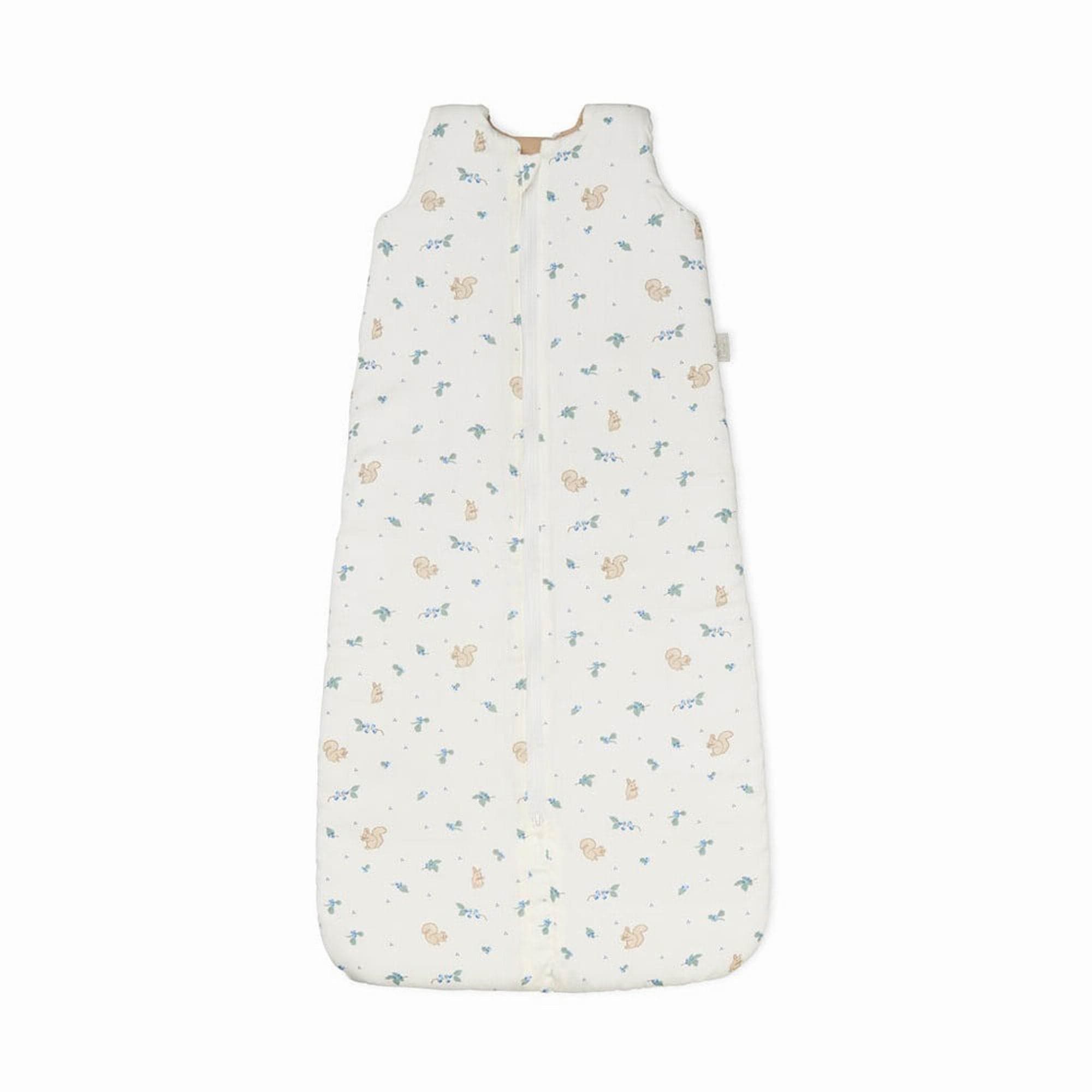 Cam Cam Copenhagen Sleeping Bag for infants in blueberry print.