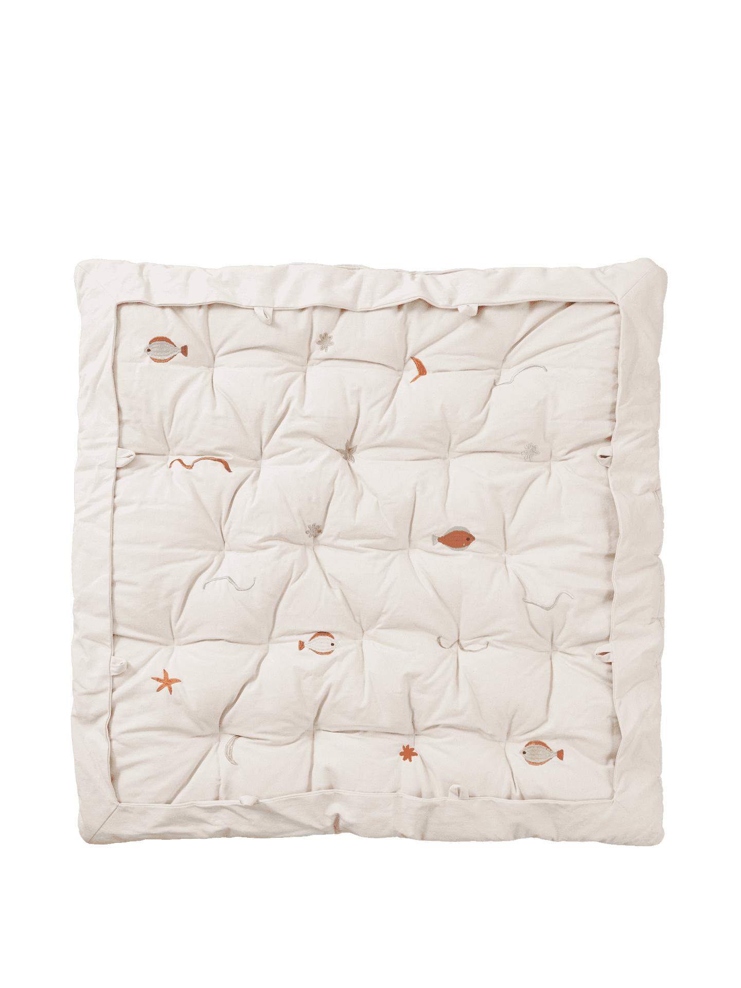 Harbour Padded Playmat by ferm LIVING in natural color, ideal for playtime.