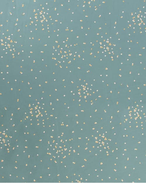 Saint Barth Mattress and Playmat in Gold Confetti and Magic Green, 120x60x4 cm.