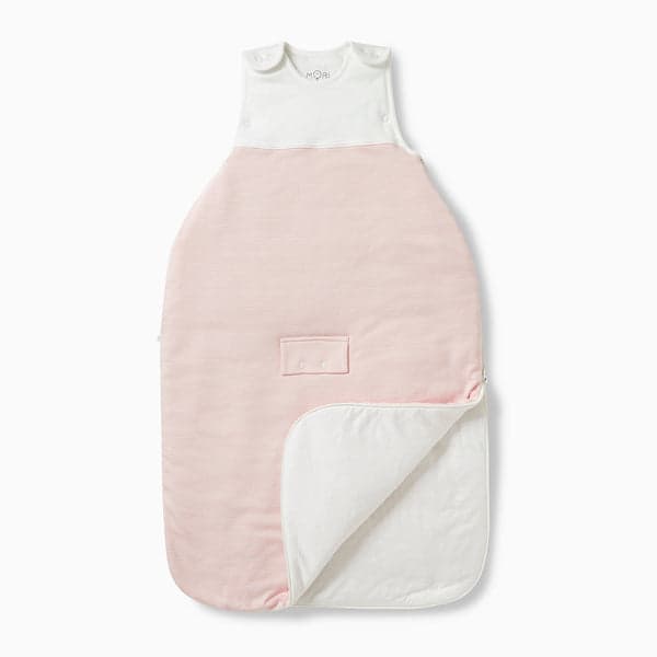 Mori Clever Winter Sleeping Bag 2.5 TOG in Blush Stripe.