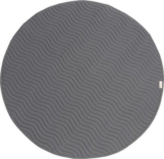 Nobodinoz Kiowa speelmat in Slate Grey, soft and stylish for nursery play.