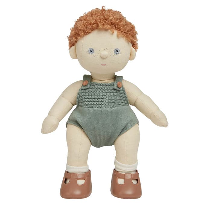 Olli Ella Dinkum Doll - Pea 35 cm, soft and huggable with a gender-neutral outfit.